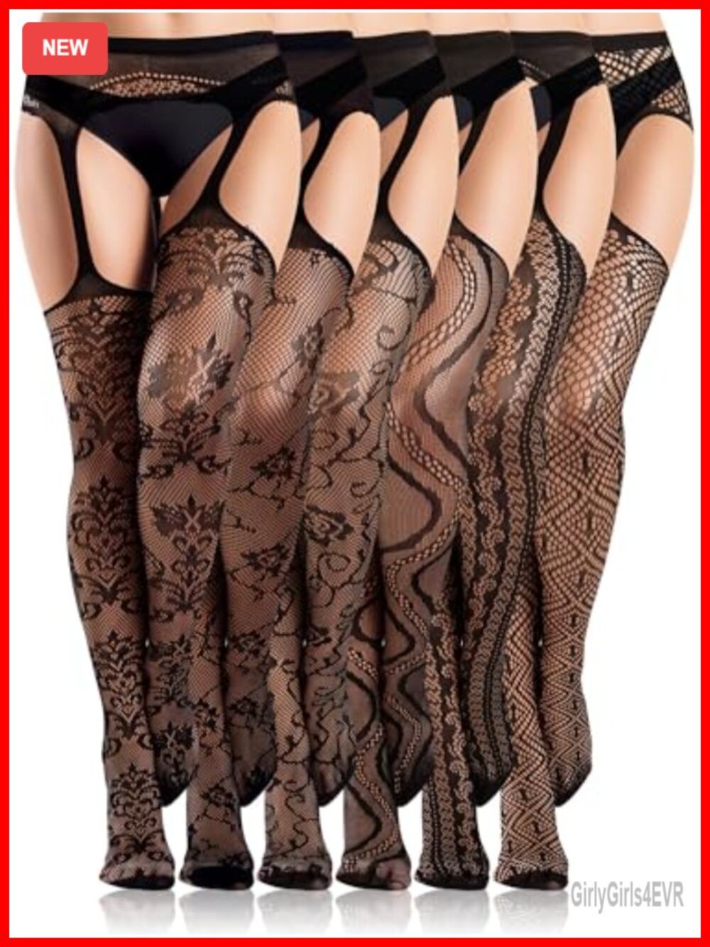 Lace Fishnet Thigh High Stockings Garter Tights Nylon Spandex